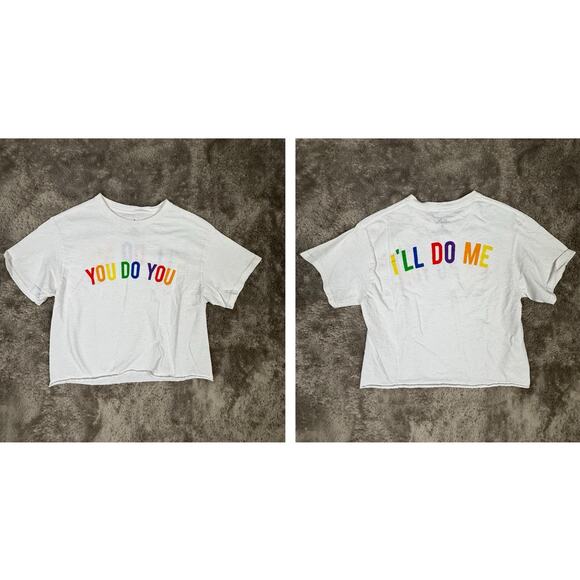 The Phluid Project Tops - PH Phluid Project Crop Cutoff T Shirt Rainbow Pride Gay S Small You Do I'll Me